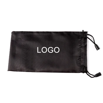 10 шт./пакет 18x9 см Черная сумка для солнцезащитных очков, женская Мужская тканевая сумка, чехол для солнцезащитных очков, защитный контейнер, поддержка индивидуального логотипа очков
