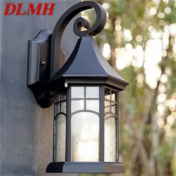 Наружный светильник DLMH Светодиодные бра Настенные светильники Классические водонепроницаемые для оформления балкона в стиле ретро