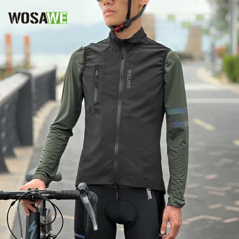 Сверхлегкая велосипедная куртка WOSAWE, ветровка, пальто, ветрозащитная одежда для верховой езды, светоотражающий жилет, бег, пешие прогулки, рыбалка BH253