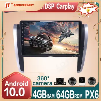 Для Toyota Allion 2007-2015 Android автомобильный радио DVD-плеер 360 Панорамная Камера 4 + 64 ГБ Авто мультимедиа GPS Навигация Carplay DSP