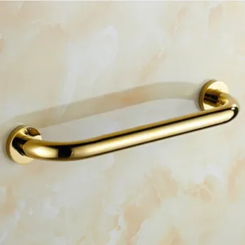 Высококачественная 40-сантиметровая латунная ручка для подлокотника для ванной комнаты, золотой подлокотник для ванны, поручни для поручней, поручень безопасности для рук