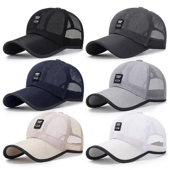 Летняя бейсболка 2023 с сетчатыми длинными полями, мужские кепки для гольфа, женская шляпа для папы, бейсболка для дальнобойщика Gorras Snapback