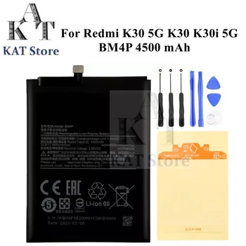 Литий-Полимерный Аккумулятор Мобильного Телефона Для Xiaomi Redmi K30 5G K30i 5G BM4P 4500mAh Аккумуляторная Батарея Замена Запасных Частей