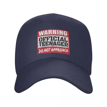 Предупреждение официальному подростку - Забавный подарок на 13-й день рождения, бейсболка, шляпа для гольфа, мужская Дизайнерская мужская шляпа для альпинизма, женская