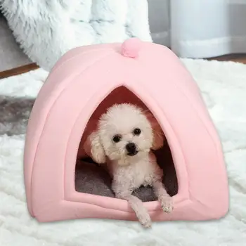 Теплый дом для кошек, Палатка для собак, Самонагревающаяся Декоративная Уютная пещера, подушка для кровати для домашних животных