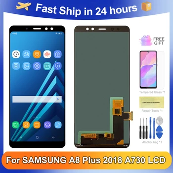 A8Plus A730 OLED Высокого Качества Для Samsung Galaxy A8Plus 2018 A730F ЖК-дисплей С Сенсорным Экраном Дигитайзер В Сборе Запасные Части