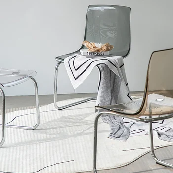 Кухонный обеденный стул Nordic Cesca, комод для спальни, Салон, офис, Эргономичный Обеденный стул, Прозрачная мебель для дома Sillas WK50DC