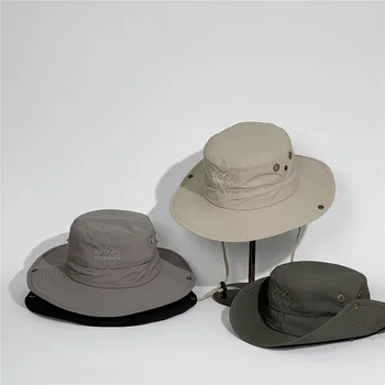 Olokele Новые шляпы Boonie Быстросохнущая Ветрозащитная Шляпа Рыбака-Боба от Солнца для мужчин И женщин, Ковбойские Шапки, Регулируемые