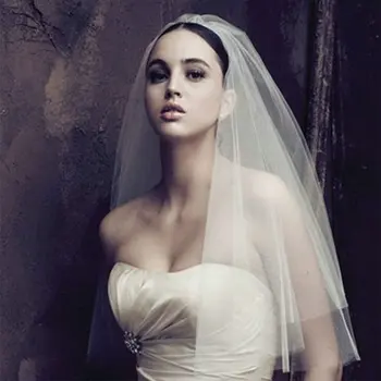 Свадебные вуали длиной до локтя, свадебные вуали для невесты, свадебное платье 2021 года