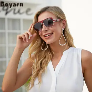 Boyarn 2022 Новый Стимпанк С Большой Оправой Мужская мода в стиле Стимпанк UV400 Такие Же Мужские Модные очки Солнцезащитные очки Солнцезащитные очки