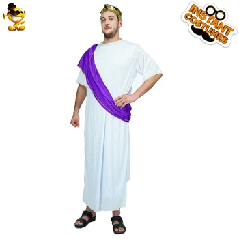 Мужской костюм Цезаря Римского, косплей, одеяние Греческого Бога, римские костюмы для взрослых на Хэллоуин
