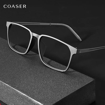 COASER 2020 Винтажная Титановая оправа для очков Женская Мужская Оправа для очков TR90 Более Легкие Рецептурные Оптические Очки Модные Очки