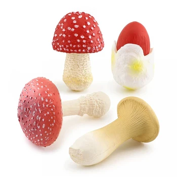 Имитированная модель поддельного гриба, мини-мультяшный Грибной Овощной реквизит для обучения моделям растений, детские игрушки, маленькие украшения