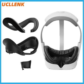Кронштейн для интерфейса виртуальной реальности, губчатая накладка для лица, замена для гарнитуры Pico 4 VR, Моющийся защитный от пота кожаный чехол для лица