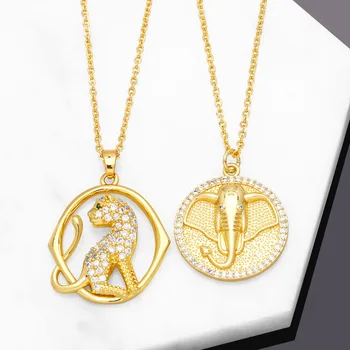Andralyn spirit, универсальная подвеска в виде слона, хип-хоп, преувеличенная леопардовая подвеска высокого качества, ювелирное ожерелье для женщин Оптом