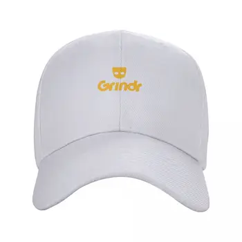 логотип-Grindr Классическая футболка, бейсболка, хип-хоп шляпа, мужская роскошная шляпа, мужская женская