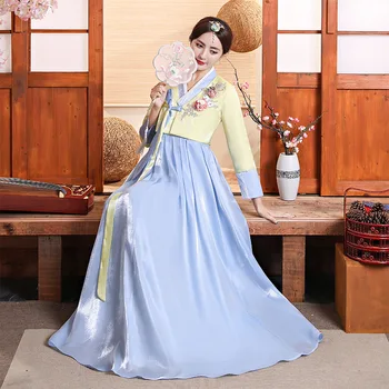 2020 Новый корейский костюм Hanfu, придворный традиционный костюм для танцевального представления