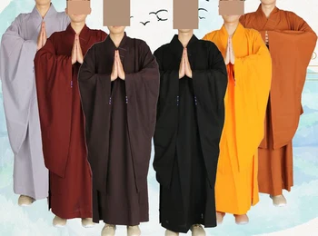 высококачественные костюмы буддийского шаолиньского монаха кунг-фу, халат будды хайцина, одежда для дзен-мирян, платье для медитации, платье-халат