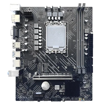 Материнская плата H610 LGA1700 DDR4 PCIE с поддержкой 16X Гигабитной локальной сети 2X32 ГБ для G6900 G7400 I3 12100 I5 12500 12Th CPU
