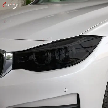 2 Шт Защитная пленка для автомобильных фар Налобный фонарь Прозрачная Черная наклейка из ТПУ для BMW 3 Серии F30 F31 G20 G21 F34 GT Аксессуары