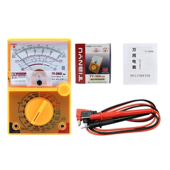 Аналоговый мультиметр-тестер Детектор-измеритель для проверки напряжения тока с индикатором Измерения сопротивления диодов Прямая поставка