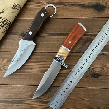 Практичный нож из нержавеющей стали с кухонной ручкой, нож для мяса, нож для барбекю, портативный нож для кемпинга на открытом воздухе