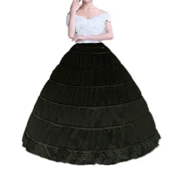 Женский кринолин, юбка с 6 обручами, нижние юбки для бального платья, слипы, длина до пола, полноразмерные нижние юбки для свадебного платья