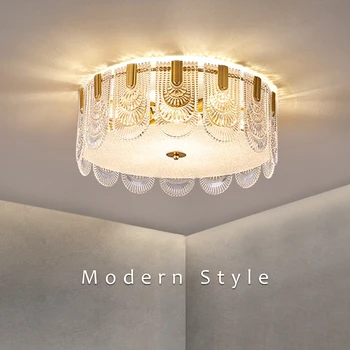 Светодиодный потолочный светильник для гостиной, спальни, кухни, современного роскошного хрусталя, золота, круглой формы E14, люстры