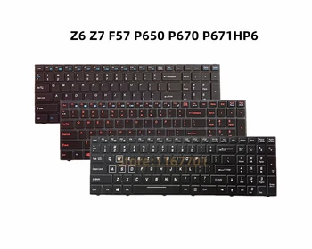 Новый Ноутбук США Монохромная Клавиатура с RGB Подсветкой Для Hasee Z6 Z7 Z7M MACHENIKE F57 M51 Clevo P671HP6-G P650RP6 P650RP6-G P670HS-G