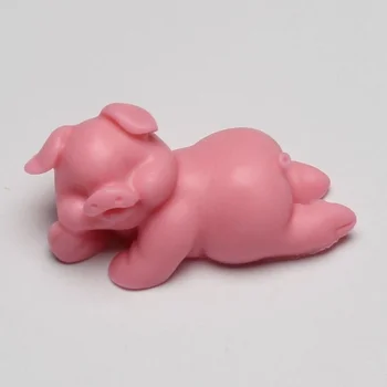 3D Силиконовая форма для торта в форме свиньи, форма для мыла ручной работы, форма для украшения кухонных принадлежностей, Силиконовая форма