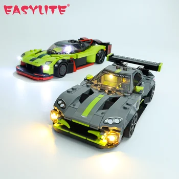Комплект светодиодных ламп EASYLITE для Speed Champions 76910 Aston Valkyrie AMR Pro и Martin Vantage GT3 Только Комплект освещения Без модели