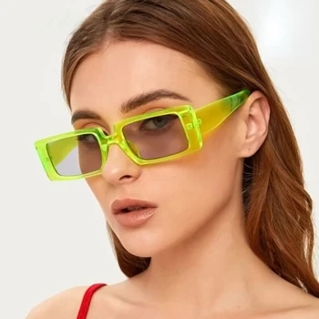 Женские Мужские роскошные брендовые квадратные Ретро солнцезащитные очки UV400, Винтажные солнцезащитные очки для женщин, очки для взрослых, уличные поляризованные солнцезащитные очки