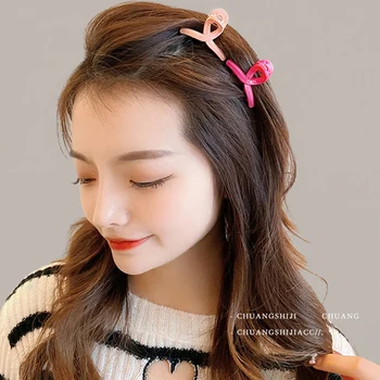 Мини-милая маленькая защелка для девочек, зажимы ярких цветов, Корейская чистая красная заколка для волос на затылке, Инструмент для укладки волос, аксессуары для волос