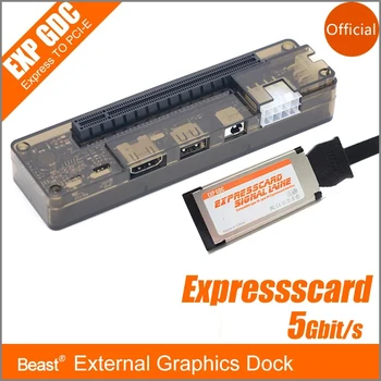 EXP GDC PCI-E Внешняя док-станция для видеокарты ноутбука Док-станция для ноутбука для ноутбука (Версия интерфейса Express Card)
