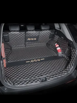 Для Toyota RAV4 2020 2021 2022, чехлы для багажников, Кожаные Автомобильные Аксессуары, Водонепроницаемые защитные коврики для интерьера, ковры Voiture