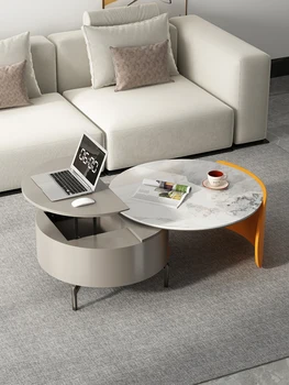 Простой современный многофункциональный автоматический подъемный чайный столик Гостиная 2023 Новый высококачественный шкаф для телевизора журнальный столик