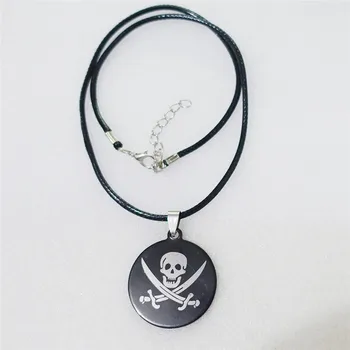 12 Штук Черного ожерелья-скелета из нержавеющей стали Пираты Карибского моря Подвеска X Bones Пиратская вечеринка Череп со скрещенными костями Ювелирные изделия