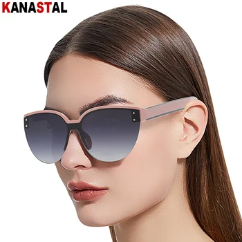 Женские солнцезащитные очки без полей, оправа для очков 