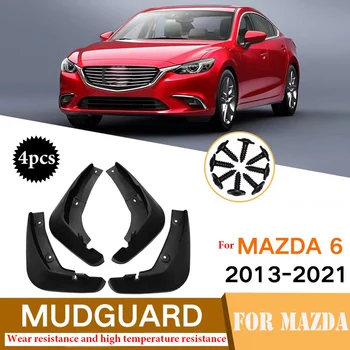 4шт Передние Задние Автомобильные Брызговики Для Mazda 6 GJ GL Atenza 2013-2021 Брызговики Брызговик Брызговик Крыло Автомобильные Аксессуары