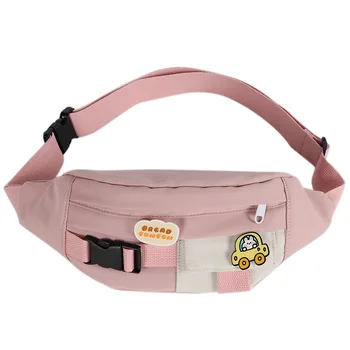 Новая однотонная поясная сумка для девочек, милая нагрудная сумка через плечо, поясные сумки, поясные сумки для женщин, кошелек