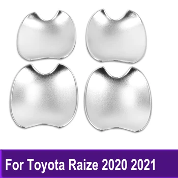 Накладка крышки чаши ручки боковой двери для Toyota Raize 2020 2021, автомобильные наклейки из углеродного волокна, Аксессуары для укладки волос