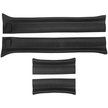 Защитные накладки на пороги передних дверей для Wrangler JL 2018 + для JT 2018 + Накладка на дверную планку ABS
