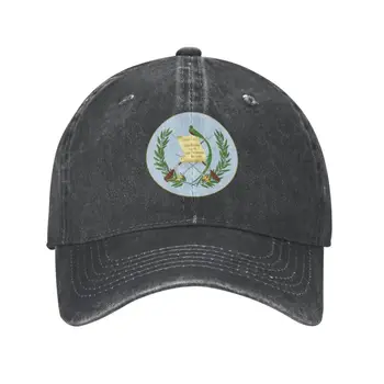Бейсбольная кепка из хлопка в стиле панк с гербом Гватемалы, Мужская Женская Регулируемая Шляпа Для папы, Спортивная