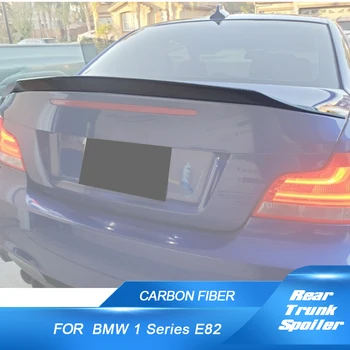 Спойлер заднего багажника автомобиля для BMW 1 серии E82 Coupe 2007 - 2012 Спойлер заднего крыла из углеродного волокна, крышка багажника, крыло