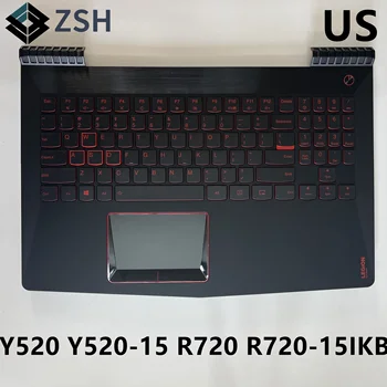 НОВАЯ клавиатура США для ноутбука Lenovo Legion Y520 R720 R720-15IKB R720-15 US клавиатура с подсветкой для ноутбука с ПОДСТАВКОЙ для рук
