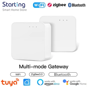 Tuya Smart Multi-mode Gateway Hub Bridge ZigBee Bluetooth WiFi Smart Life Беспроводной Пульт Дистанционного Управления Работает С Alexa Google Home