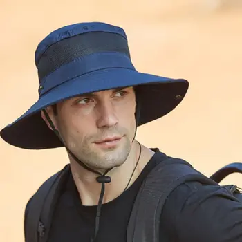 1 шт. мужская летняя панама, сетчатая дышащая кепка, походная шляпа с защитой от ультрафиолета, летняя солнцезащитная кепка для кемпинга, сафари
