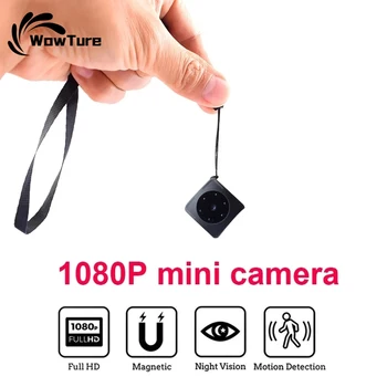 Портативная мини-камера HD 1080P, датчик Micro Cam, Видеокамера ночного видения, обнаружение человека, запись петли, поддержка скрытой TF-карты