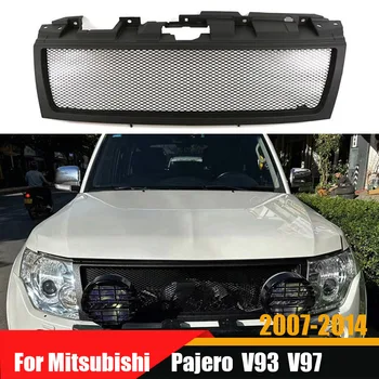 Для Mitsubishi Pajero V93 V97 2007-2014 Модифицированные Бамперные Решетки Крышка Передней Решетки Гоночные Решетки Сетчатая Маска С Буквенной Решеткой