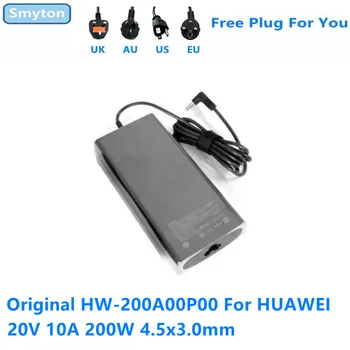 Оригинальный 200 Вт адаптер переменного тока Зарядное Устройство для HUAWEI 20,0 В 10,0А 200,0 Вт HW-200A00P00 ноутбук Импульсный адаптер питания